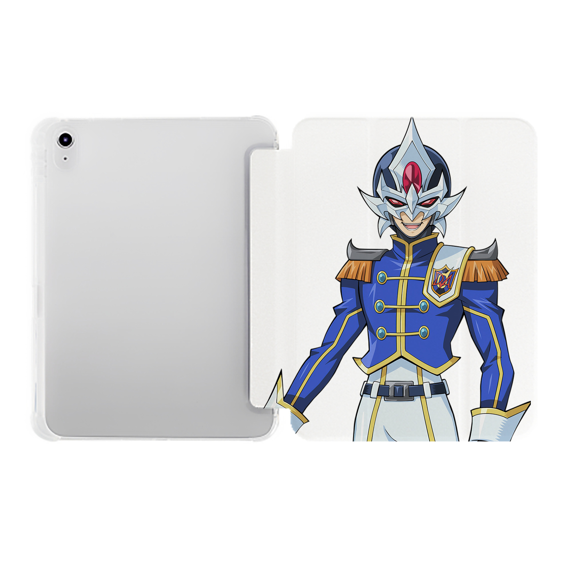 （画像用） 遊☆戯☆王 Yu-Gi-Oh! IPad ケース ペン収納付き 三つ折りスタンド PUレザー×シリコン 対応機種9.5/10.5/10.9インチ